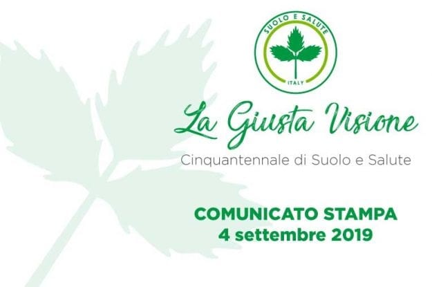 La Giusta Visione del biologico. Cinquantennale di Suolo e Salute: comunicato stampa 4 settembre