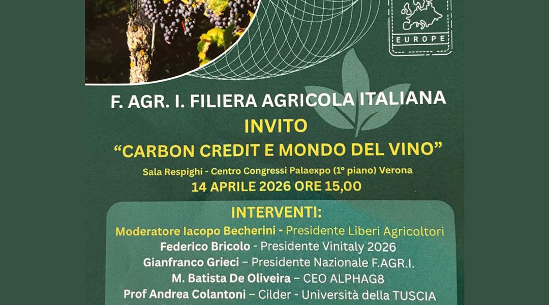 CARBON CREDIT E IL MONDO DEL VINO: PRESENTATO AL VINITALY IL PROGETTO F.AGR.I.